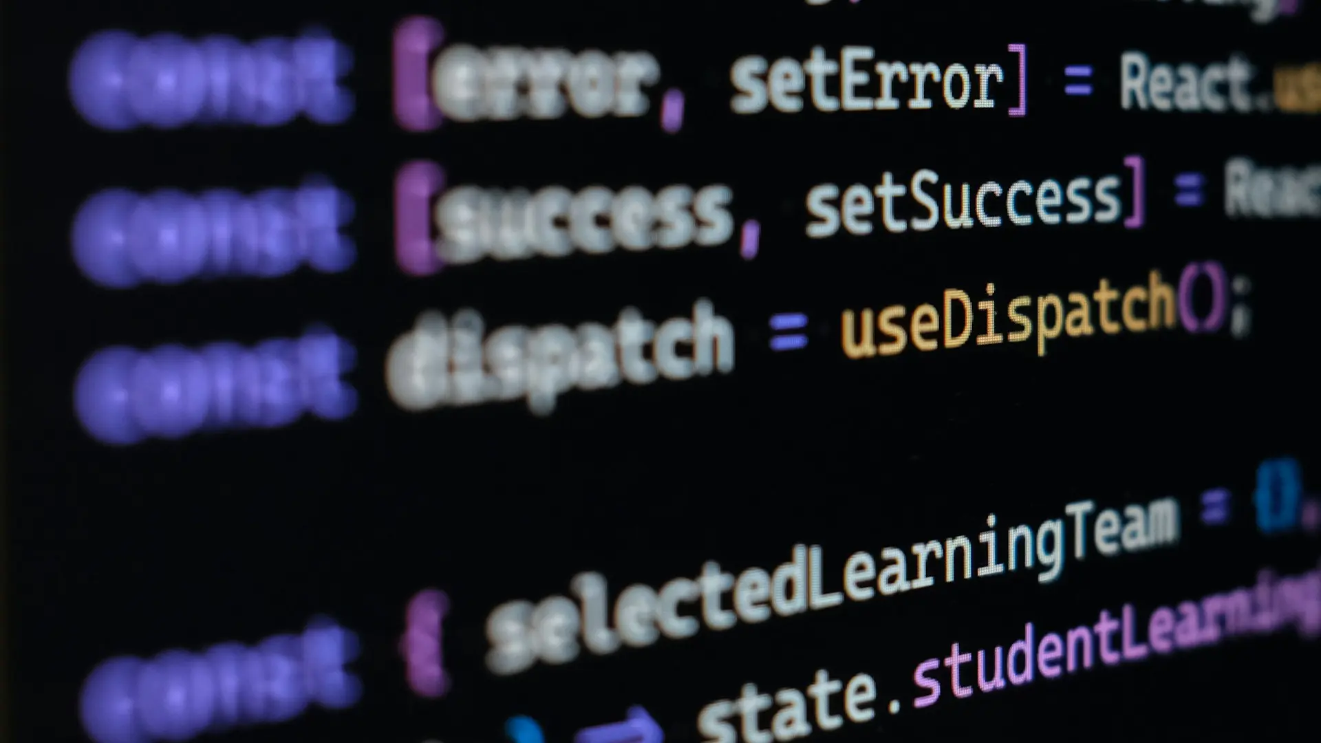 computer code on a screen