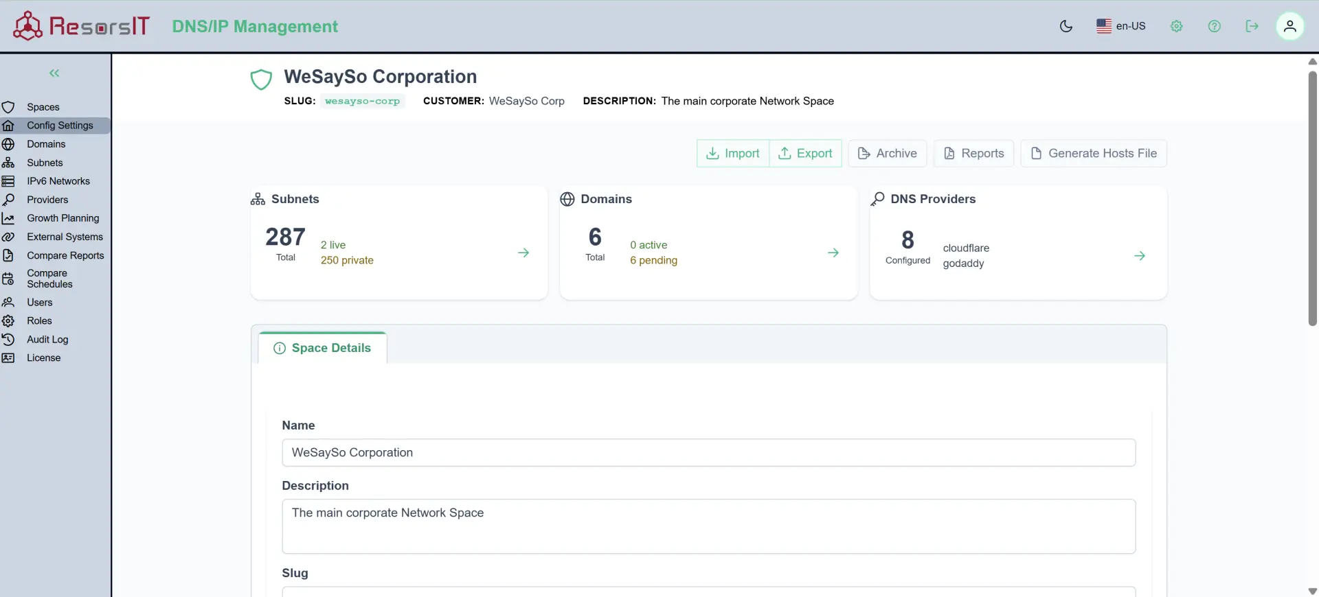 Configuration Settings