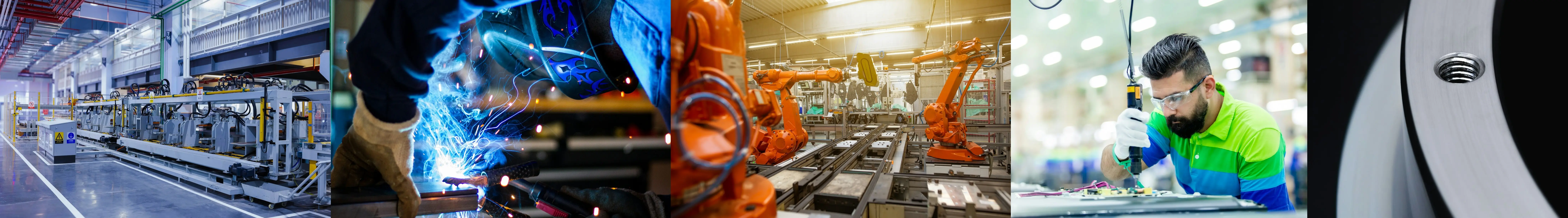A collection of industry images