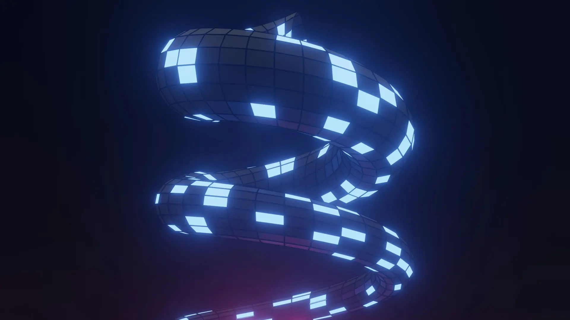 purple and white checkerboard lights